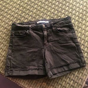 Black jean shorts from JcPenny